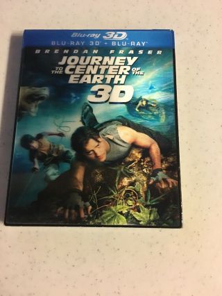 Journey To The Center Of The Earth 3d,  2d Blu - Ray W/ Rare Slip Cover Ships