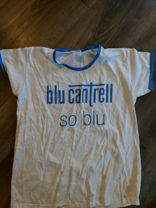 Blu Cantrell Women Vintage Shirt Size L Very Rare Arista Promotional Wow