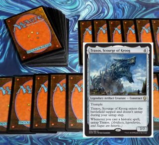 Mtg Artifact Blue Deck Magic The Gathering Rares 60 Cards Traxos Sai Zahid