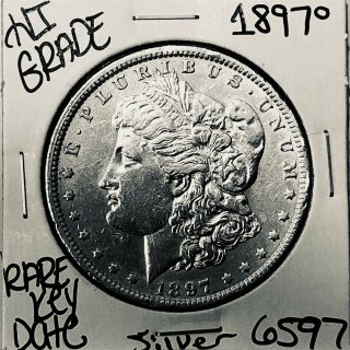 1897 O Morgan Silver Dollar Hi Grade U.  S.  Rare Key Coin 6597