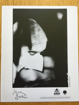 Madonna Rare Picture Erotica Promo Press Release.  Collectors