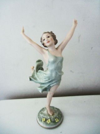 Rare Art Deco Hutschenreuther Selb Porcelain Dancer Figurine