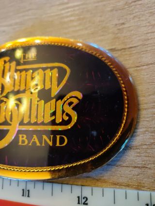 THE ALLMAN BROTHERS BAND VINTAGE PACIFICA 1978 HOLOGRAM BELT BUCKLE.  RARE 2