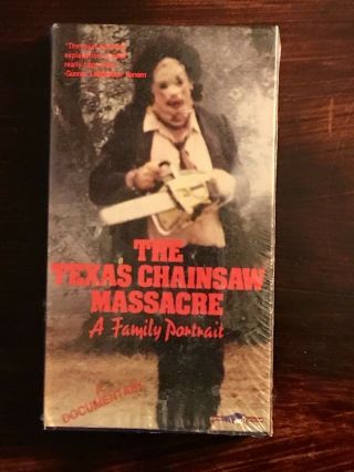 The Texas Chainsaw Massacre - A Family Portrait Vhs Rare Horror Documentary Nm