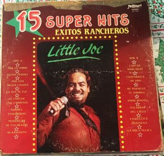 “tejano Tex - Mex” “little Joe” “15 Exitos” " Rare Lp "