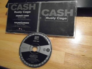 Rare Promo Johnny Cash,  Soundgarden Cd Rusty Cage Chris Cornell Pearl Jam 1996