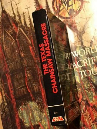 The Texas Chainsaw Massacre VHS Wizard Video Rare Horror Full Flap Box 4