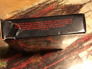 The Texas Chainsaw Massacre VHS Wizard Video Rare Horror Full Flap Box 5