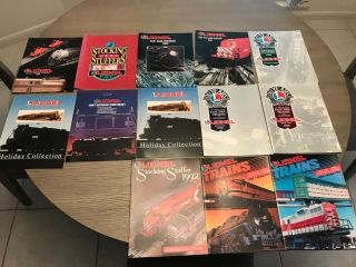 12 Rare 1987 To 1992 Train Dealer Promotional Catalogs Samples In Archives