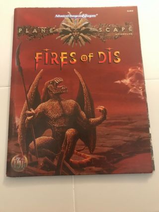 Planescape Fires Of Dis Dungeons & Dragons Ad&d Tsr 2608 Complete Rare - Ex,