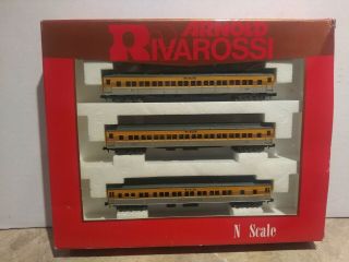 N Scale Arnold Rivarossi Rio Grande Railroad Passenger Car Set Nib - Rare Set
