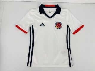 Colombia Adidas Boys Xs Soccer Jersey Away White Rare
