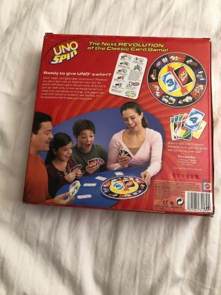 Mattel UNO SPIN Card Game -,  VERY RARE Complete 3