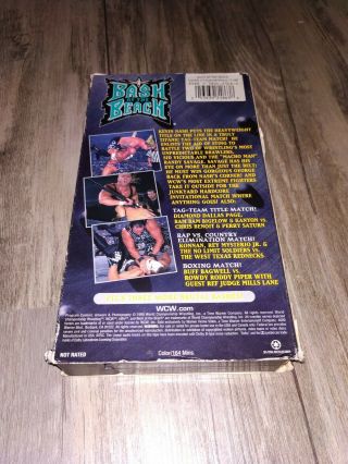 WCW Bash at the Beach ‘99 (VHS,  1999) nWo WWF WWE SID STING MACHO MAN DDP RARE 3