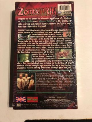 Zombie Toxin VHS Shock O Rama Pictures British Rare OOP SOV 2