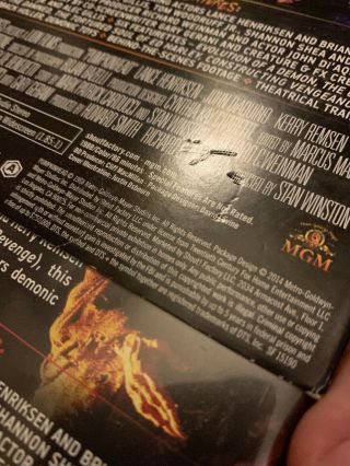 Scream Factory Blu Ray: Pumpkinhead With OOP Slipcover Stan Winston Horror Rare 5