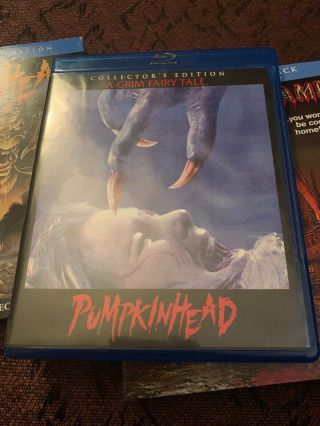 Scream Factory Blu Ray: Pumpkinhead With OOP Slipcover Stan Winston Horror Rare 6