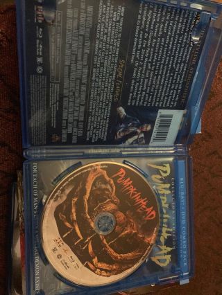 Scream Factory Blu Ray: Pumpkinhead With OOP Slipcover Stan Winston Horror Rare 7