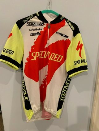 Rare Vintage Specialized Racing Cycling Jersey Xl By Pearl Izumi