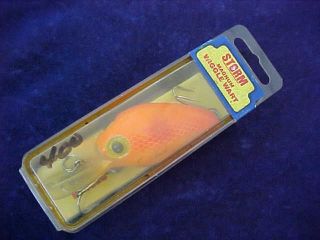 Vintage Storm Magnum Wiggle Wart Lure N Pack Rare Florescent Orangescale