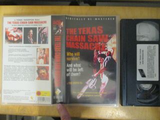 VHS The Texas Chainsaw Massacre (1974) rare Finnish PAL release - Tobe Hooper 3