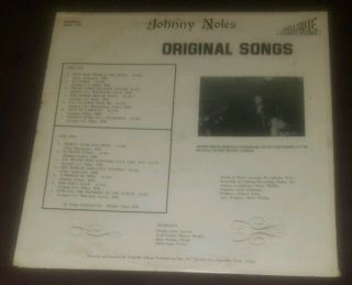 RARE Johnny Noles private Florida LP Songs Ft Myers signed autographed 4