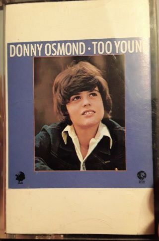Donny Osmond Too Young 1972 Cassette Tape 54854 Mgm.  Htf Rare