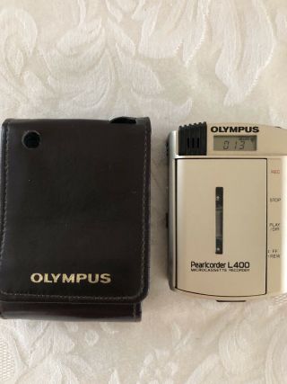 Rare Olympus Pearlcorder L400 Microcassette Recorder/recorder Voice