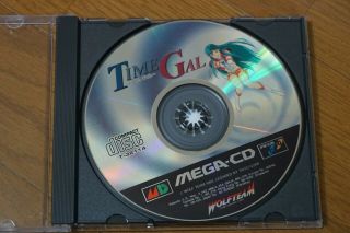 Time Gal Mega Cd Sega Japan Disc & Back Cover Only Rare