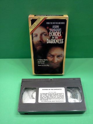 Echoes In The Darkness (vhs) 1990 - Rare - Htf - Peter Boyle Joseph Wambaugh