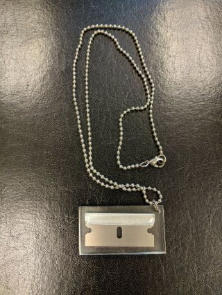 Marc Jacobs razor blade necklace rare HTF 2