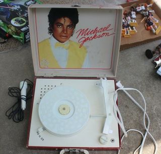 Rare Michael Jackson Vanity Fair Record Player With Needle - Good Shape