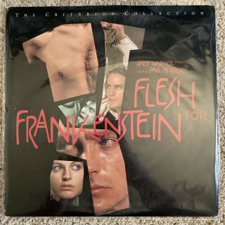 Flesh For Frankenstein Criterion Laserdisc - Andy Warhol - Very Rare Horror