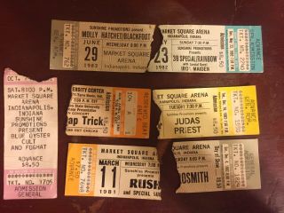 Rare Blue Oyster Cult,  Rush,  Aerosmith,  Judas Priest,  Rainbow & More Ticket Stub