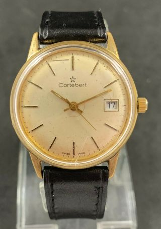 Rare Cortebert Antimagnetic Hand Winding Swiss Watch Fh 140 - 1 From 1967.  Year