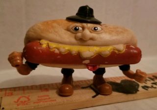 1988 Food Fighters Mean Weener Action Figure Hot Dog Wiener Frankfurter So Rare