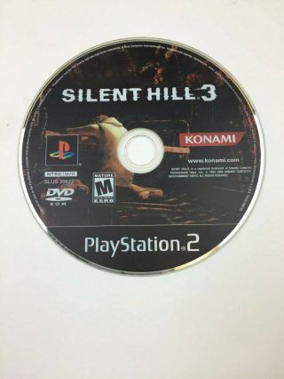 Silent Hill 3 Playstation 2 (ps2,  2003) Disc Only,  Rare Konami Game