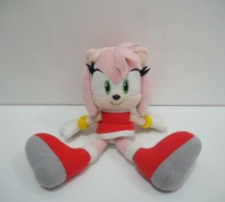 Rare Amy Rose Sonic The Hedgehog Sanei Sega No Tushtag Plush S 9 " Doll Japan