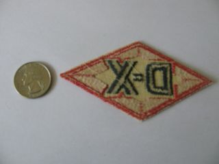 VINTAGE D - X DX OIL GASOLINE GAS PATCH EMBROIDERED NOS OLD STOCK VERY RARE 2