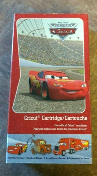 Cricut Cartridge Disney/pixar Cars / Rare/ Htf Retired