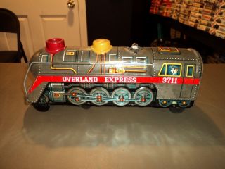 Vintage Modern Toys Japan Overland Express 3711 Battery Operated Tin Train Rare