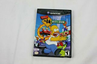 The Simpsons: Hit And & Run Nintendo Gamecube 2003 Game Disc & Case Rare