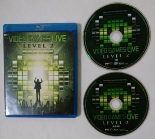 Video Games Live: Level 2 (dvd & Blu - Ray,  2010,  2 - Disc Set) Complete Very Rare