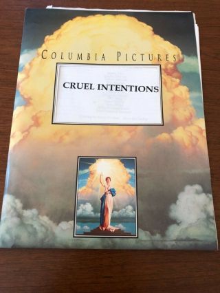 Cruel Intentions Rare Movie Media Press Kit With 16 Color Slides