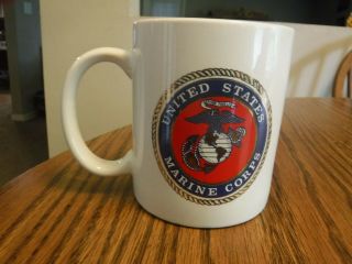 Vintage U.  S.  Marine Corp Emblem Coffee Mug / Tea Cup - Rare