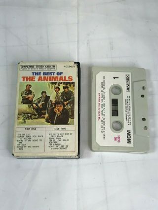 The Best Of The Animals Vintage Rare Cassette Mgx - 54324 Clam Case Paper Lable