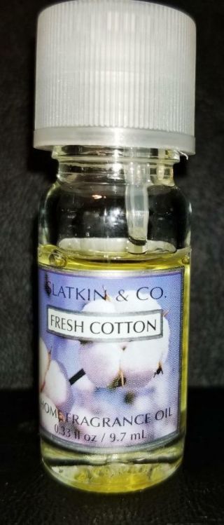 Slatkin & Co Fresh Cotton Home Fragrance Oil Scentbug Diffuser Rare Discontinued