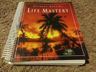 2002 Anthony Robbins Life Mastery Seminar Workbook Spiral Book Softcover Rare