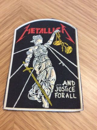 Metallica.  And Justice For All Synthetic 3d Patch Early 80 