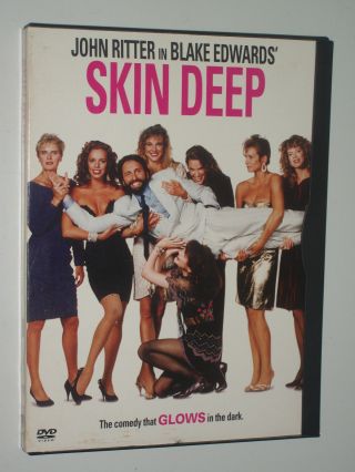 Skin Deep (dvd,  2002) Rare & Oop - John Ritter - Blake Edwards Film R1 Usa/can